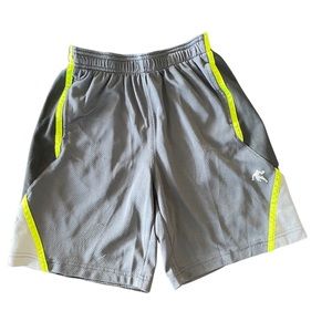 Boys AND1 Shorts, Size Large 10/12, Black/Neon Yellow